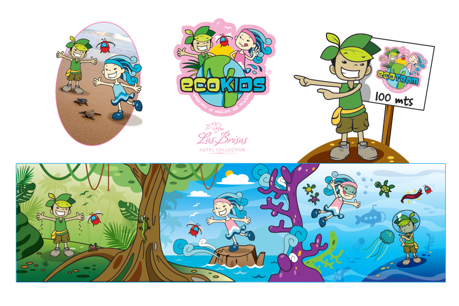 Diseño de Kids Club y mascotas corporativas
